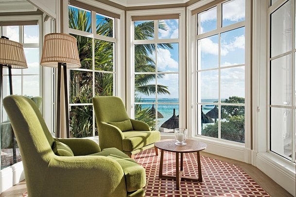 Heritage Le Telfair Golf & Wellness Resort - Wohnbeispiel Junior Suite Beachfront (Zimmercodierungen JBO & JHO)