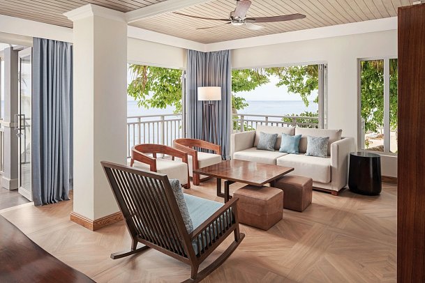 The St. Regis Le Morne Resort, Mauritius - Wohnbeispiel Peninsula Balcony Suite (Zimmercodierungen WB2 & WH2)