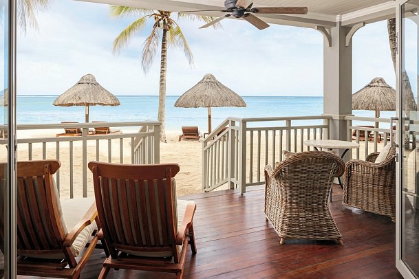 The St. Regis Le Morne Resort, Mauritius - Wohnbeispiel Peninsula Beach Access Suite (Zimmercodierungen WB3 & WH3)