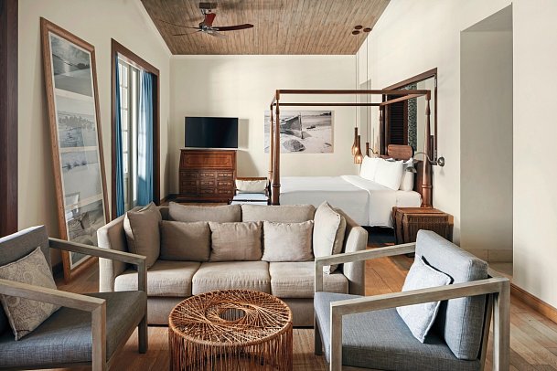 The St. Regis Le Morne Resort, Mauritius - Wohnbeispiel Manor House Spa Suite (Zimmercodierungen WB1 & WH1)