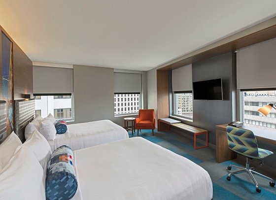 Aloft New Orleans Downtown - Wohnbeispiel Queen/Queen (Zimmercodierung UG4)
