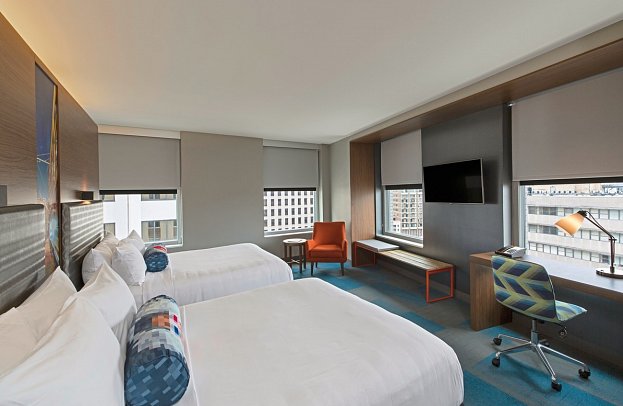 Aloft New Orleans Downtown - Wohnbeispiel Queen/Queen (Zimmercodierung UG4)