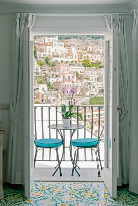 Conca d'Oro - Beispiel Balkon Doppelzimmer Superior Meerblick (Zimmercodierung DSM)