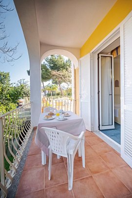 San Giovanni Terme - Beispiel Balkon Doppelzimmer Standard (Zimmercodierung DG1)