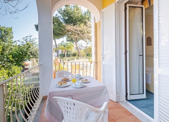 San Giovanni Terme - Beispiel Balkon Doppelzimmer Standard (Zimmercodierung DG1)