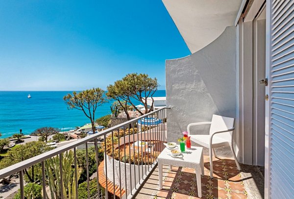 San Giorgio Terme - Beispiel Balkon Doppelzimmer Meerblick (Zimmercodierung D1M)