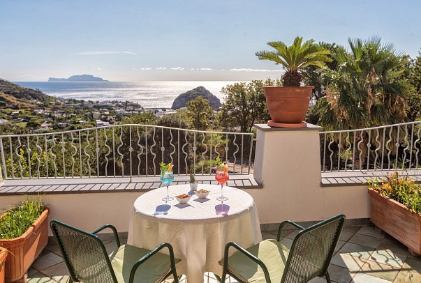 Belvedere - Wohnbeispiel Doppelzimmer Meerblick (Zimmercodierung D1M)