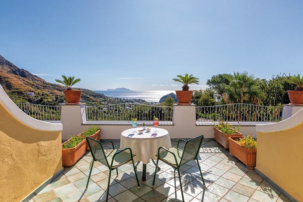 Belvedere - Wohnbeispiel Doppelzimmer Meerblick (Zimmercodierung D1M)