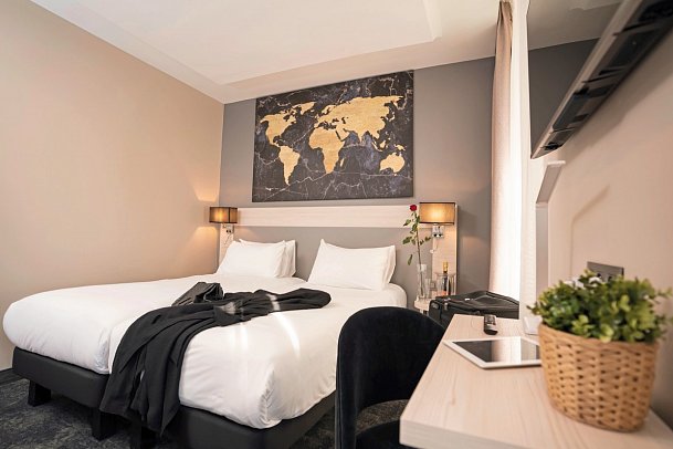 Hotel Univers - Wohnbeispiel Doppelzimmer Standard (Zimmercodierungen DG1, DX1, DX3 & DX4)