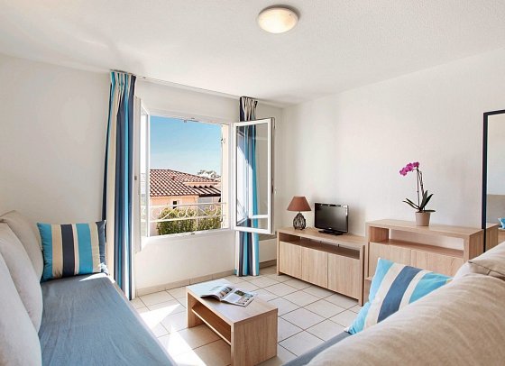 Résidence Odalys Domaine des Eucalyptus - Wohnbeispiel Appartement (Zimmercodierungen CB1 & CB2)