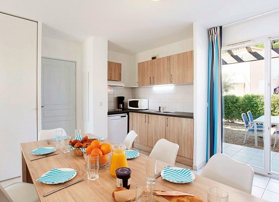 Résidence Odalys Domaine des Eucalyptus - Wohnbeispiel Appartement (Zimmercodierungen CB1 & CB2)