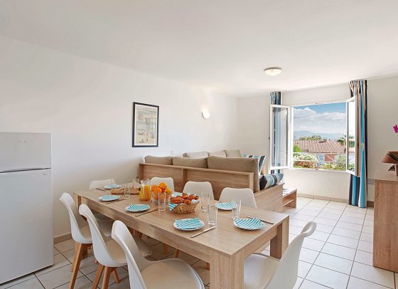 Résidence Odalys Domaine des Eucalyptus - Wohnbeispiel Appartement (Zimmercodierungen CB1 & CB2)