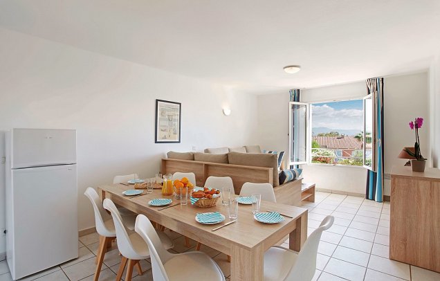 Résidence Odalys Domaine des Eucalyptus - Wohnbeispiel Appartement (Zimmercodierungen CB1 & CB2)