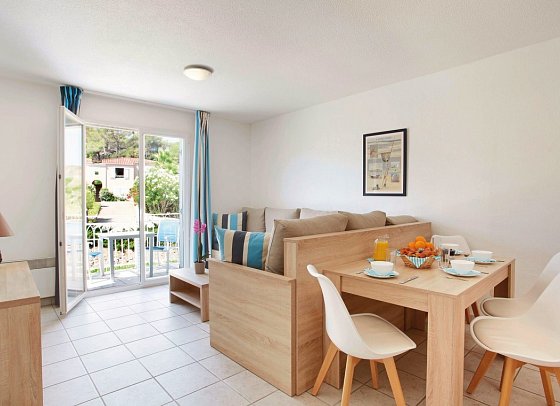 Résidence Odalys Domaine des Eucalyptus - Wohnbeispiel Appartement (Zimmercodierungen CB1 & CB2)