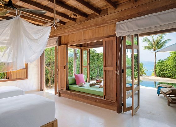 Six Senses Ninh Van Bay - Wohnbeispiel Beachfront Pool Villa (Zimmercodierungen VBO & VIM)