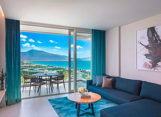 Alma Resort Cam Ranh - Wohnbeispiel 1 BR Suite with Terrace Ocean View (Zimmercodierungen W1M & W2M)