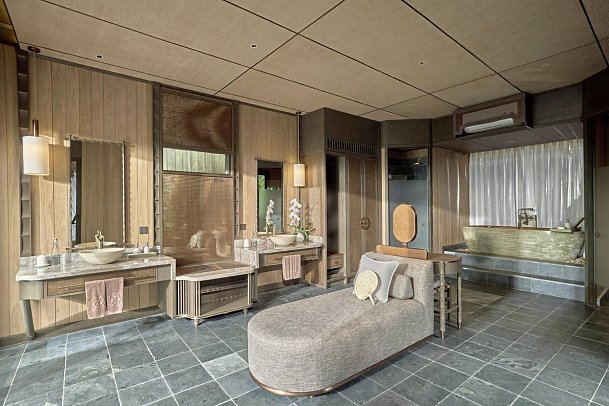 An Lam Retreats Ninh Van Bay - Badbeispiel Beachfront Pool Villa (Zimmercodierung VBO)