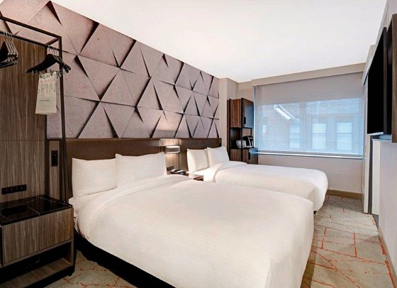 SpringHill Suites New York Midtown Manhattan/Park Avenue - Wohnbeispiel Studio Two Double beds (Zimmercodierung UG3)