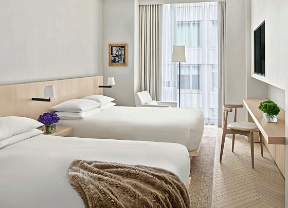 The Times Square EDITION - Wohnbeispiel Deluxe Guestroom 2 Doubles (Zimmercodierung UD4)