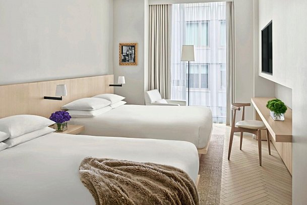 The Times Square EDITION - Wohnbeispiel Deluxe Guestroom 2 Doubles (Zimmercodierung UD4)