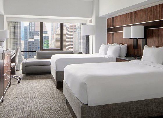 New York Marriott Marquis - Wohnbeispiel Deluxe Room Double Double (Zimmercodierung UD5)