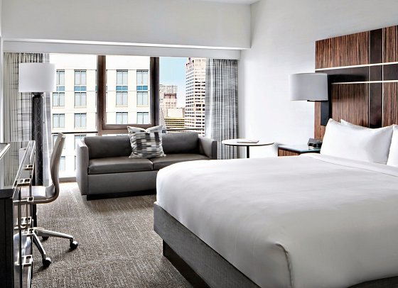 New York Marriott Marquis - Wohnbeispiel Deluxe Room King (Zimmercodierung UD4)