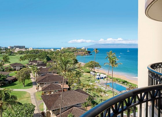 Royal Lahaina Resort & Bungalows - Beispiel Balkon Partial Ocean View Room Tower (Zimmercodierungen UPN, UGN, U2N & U3N)