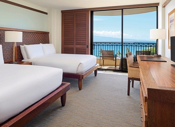 Royal Lahaina Resort & Bungalows - Wohnbeispiel Ocean Front Room Tower (Zimmercodierungen UPO, UGO, U2O & U3O)