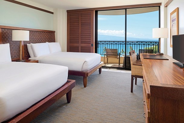 Royal Lahaina Resort & Bungalows - Wohnbeispiel Ocean Front Room Tower (Zimmercodierungen UPO, UGO, U2O & U3O)
