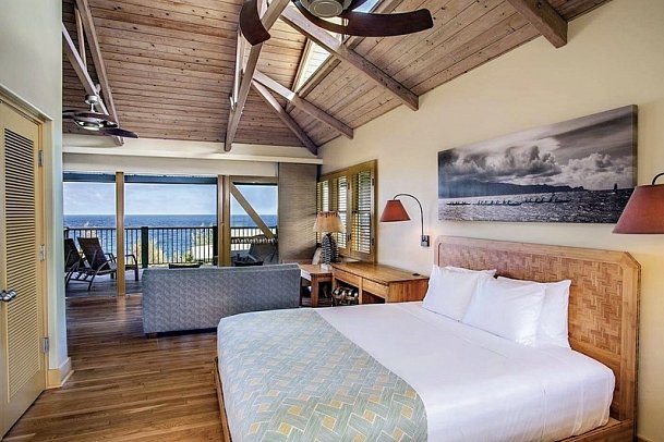 Hana-Maui Resort - Wohnbeispiel 1 King Bed Ocean View Bungalow (Zimmercodierungen B2M & B3M)