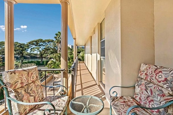 Aston Maui Kaanapali Villas - Beispiel Balkon Hotel Room (Zimmercodierungen UG1, UG2, UG3, UG4, UG5 & UG6)