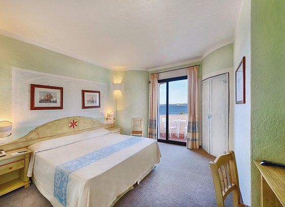 Grand Hotel Smeraldo Beach - Wohnbeispiel Doppelzimmer Meerblick (Zimmercodierung D1M)