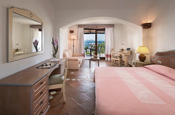 Hotel La Bisaccia - Wohnbeispiel Juniorsuite Meerblick Nebengebäude (Zimmercodierung J1M)