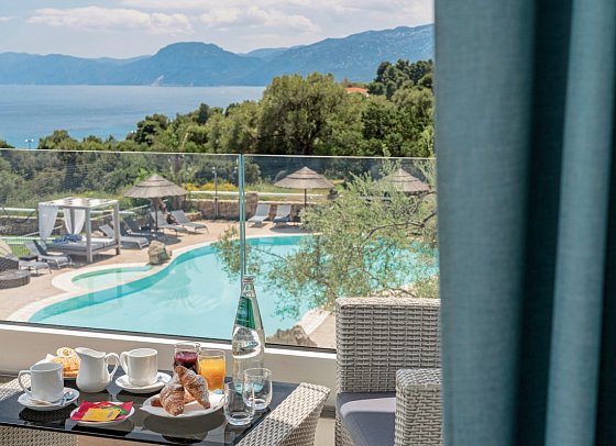 Hotel I Ginepri - Wohnbeispiel Doppelzimmer Superior Meerblick (Zimmercodierung DSM)