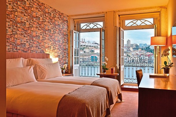 Pestana Vintage Porto - Wohnbeispiel Doppelzimmer Vintage Flussblick (Zimmercodierung DBI)