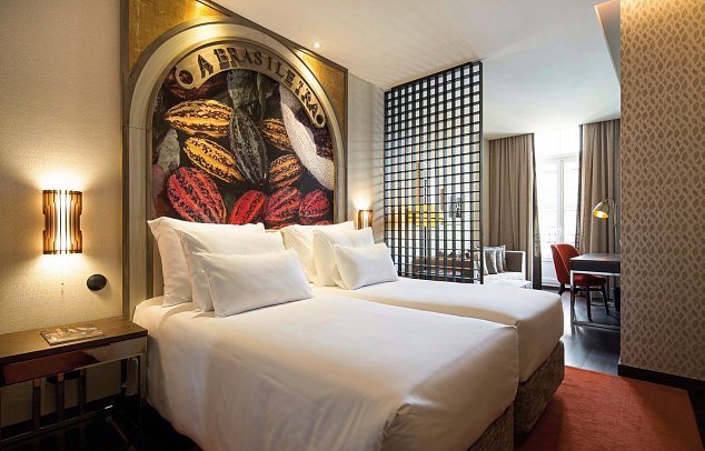 Pestana Porto - A Brasileira - Wohnbeispiel Doppelzimmer Deluxe Executive (Zimmercodierung DT1)