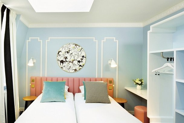 Hotel Pastel Paris - Wohnbeispiel Doppelzimmer Standard (Zimmercodierung DG1)