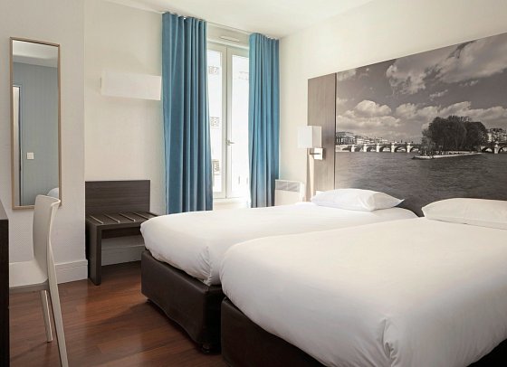 Hôtel Victoria - Wohnbeispiel Doppelzimmer Standard (Zimmercodierung DG1)