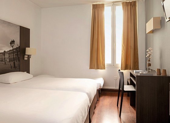 Hôtel Victoria - Wohnbeispiel Doppelzimmer Standard (Zimmercodierung DG1)