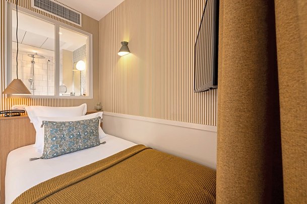 Le Petit Oberkampf Hotel & Spa - Wohnbeispiel Cosy Einzelzimmer (Zimmercodierung EG1)
