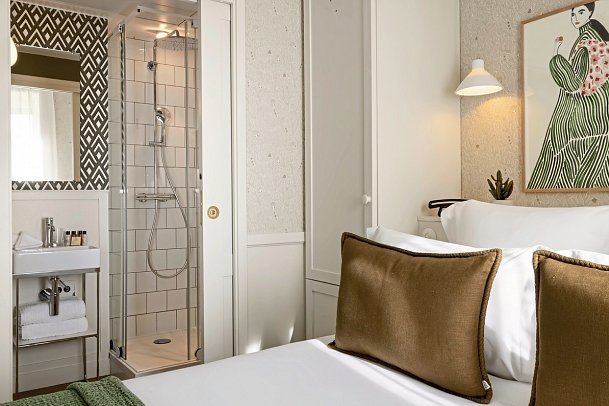 Le Petit Oberkampf Hotel & Spa - Wohnbeispiel Doppelzimmer Klassik (Zimmercodierung DG1)