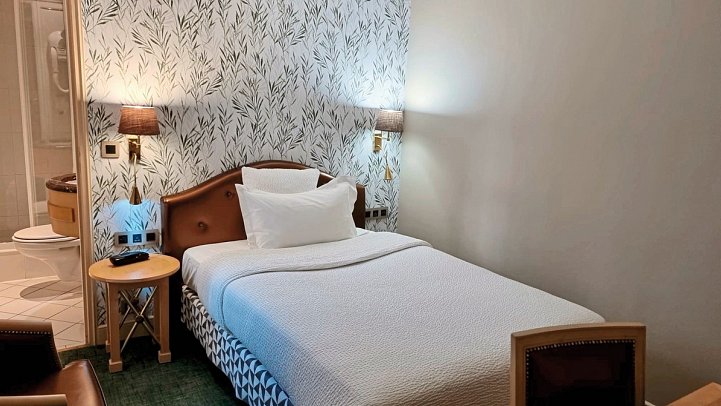 Hotel Central Saint-Germain - Wohnbeispiel Einzelzimmer (Zimmercodierung EB1)