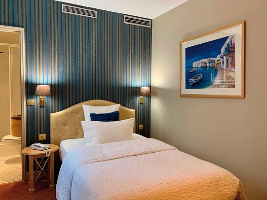 Hotel Central Saint-Germain - Wohnbeispiel Einzelzimmer (Zimmercodierung EB1)
