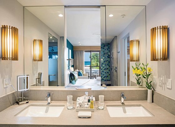 Dreams Natura Resort & Spa - Badbeispiel (Zimmercodierungen UP1, J1G, J9M, J5M & JBQ)