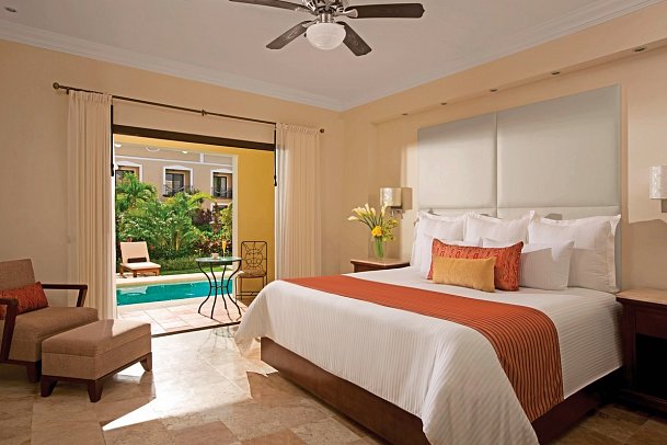 Dreams Tulúm Resort & Spa - Wohnbeispiel Preferred Club Deluxe Garden Swim Out (Zimmercodierungen UDQ & UD2)