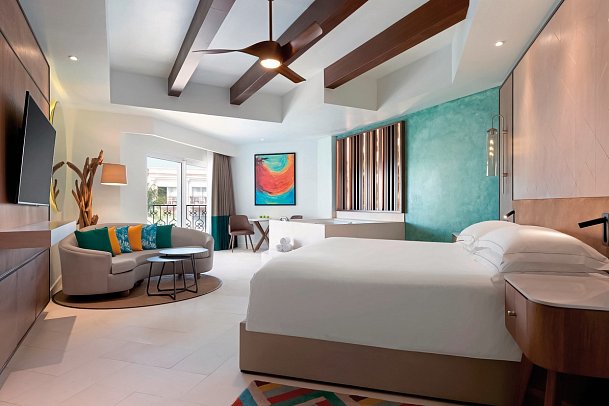 Hyatt Vivid Playa del Carmen - Wohnbeispiel Juniorsuite King (Zimmercodierung JB1)