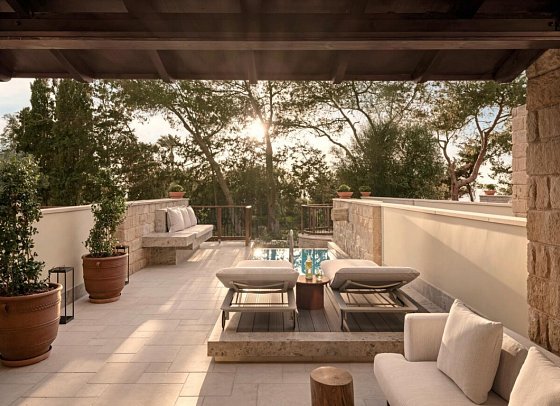 Elysium - Wohnbeispiel Garten Villa Suite mit Privat-Pool (Zimmercodierung V1R)