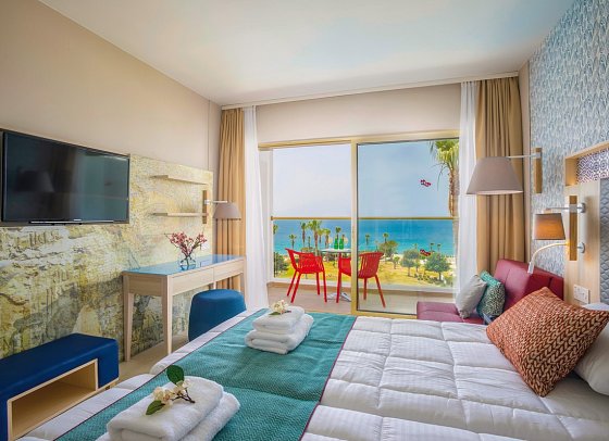 Leonardo Laura Beach & Splash Resort - Wohnbeispiel Doppelzimmer Meerblick (Zimmercodierung DBM)