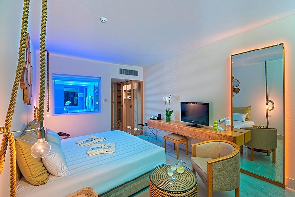 Azia Resort & Spa - Wohnbeispiel Doppelzimmer Superior Bergblick (Zimmercodierungen DSB & DSM)