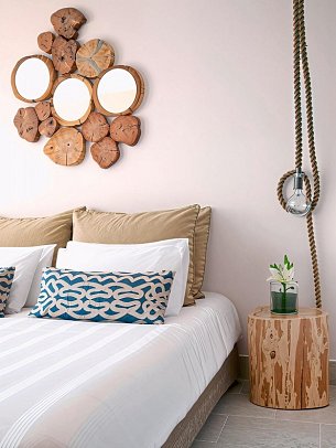 Azia Resort & Spa - Wohnbeispiel Doppelzimmer Bergblick (Zimmercodierungen DBB & DBM)